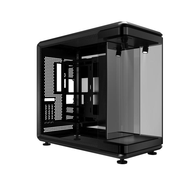Кутия Cooler Master MasterFrame 360 Panorama, Mid Tower, 2x USB 3.2 Gen 1 Type-A 5G​, 1x USB 4.0 Gen 2x2 Type-C 20G, Mini-ITX, Micro-ATX, ATX, BTF
