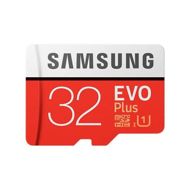 Карта памет Samsung EVO PLUS 32GB microSD, UHS-I, Class 10, с адаптер