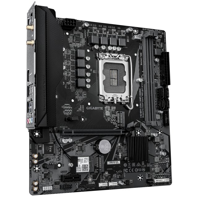 Дънна платка GIGABYTE H610M D3H WIFI DDR4, LGA1700, 2 x DDR4, 2 x M.2, 4 x SATA 6Gb/s, 1 x HDMI, Micro ATX