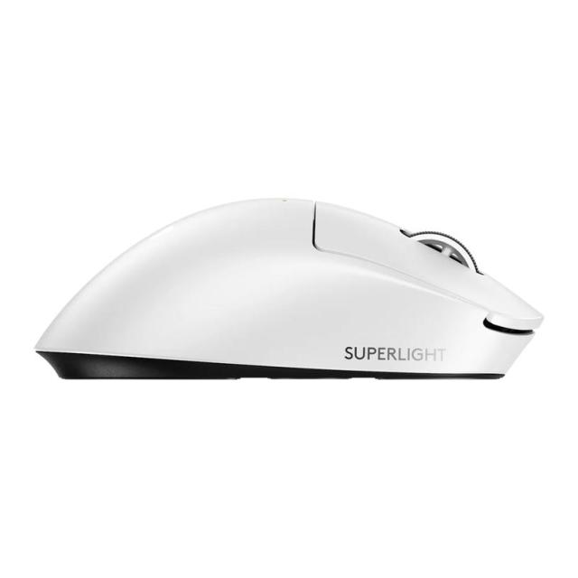 Мишка Logitech Pro X SuperLight 2 DEX, Wireless, оптична (44 000 dpi), 5 бутона, HERO 2 сензор, USB, бяла