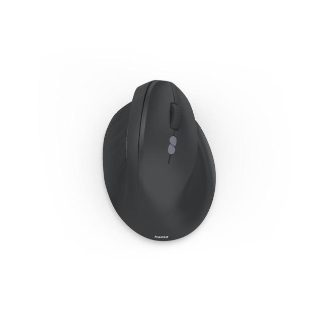 Hama EWM-500R, Ергономична вертикална мишка, Wireless, оптична (1000-1600 dpi), 7 бутона, черна
