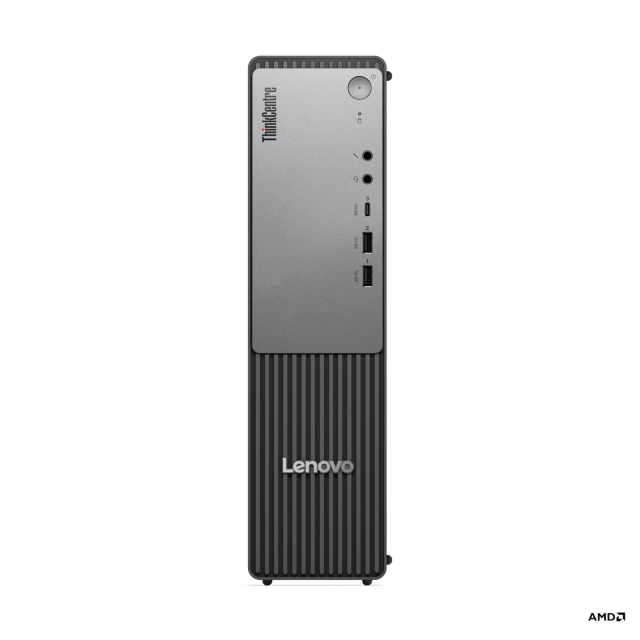 Компютър Lenovo ThinkCentre neo 55s Gen 6, AMD Ryzen 5 220 6C (3.2 / 4.9 GHz, 16MB Cache), AMD Radeon 740M, 16GB DDR5 5600 SO-DIMM, 512GB SSD M.2 NVMe, Free DOS