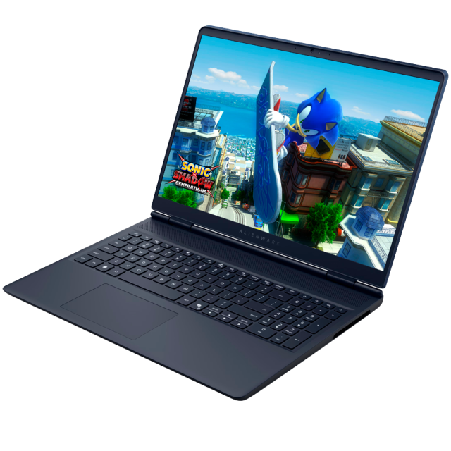 Лаптоп Dell Alienware 16 Aurora AC16250, Intel Core 9 270H 14C (2.0 / 5.8 GHz, 22MB Cache), 16.0" (40.64 cm) WQXGA Anti-glare Display, NVIDIA GF RTX5070 8GB GDDR7 DLSS 4, 32GB DDR5, 1TB M.2 NVMe SSD, Windows 11 Pro