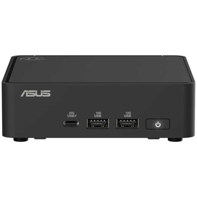 Компютър ASUS NUC 15 Pro Slim NUC15CRK, Intel Core 5 210H 8C (1.6 / 4.8 GHz, 12MB Cache), UHD graphics, no RAM, no Storage, Wi-Fi7+BT, Intel Ethernet RJ45, no OS