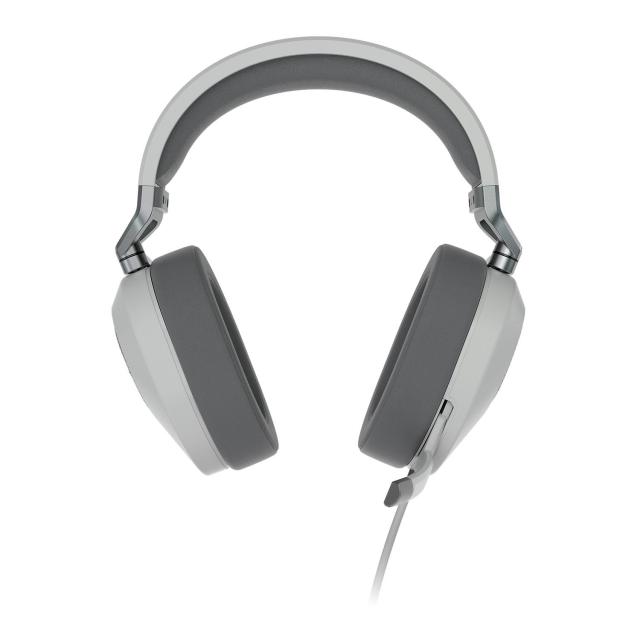 Слушалки Corsair HS65 SURROUND Gaming, микрофон, 1.8 m кабел, White