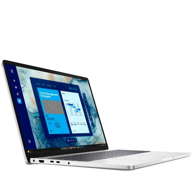 Лаптоп Dell Pro 16 PC16250, Intel Core Ultra 7 255U 12C (1.7 / 5.2 GHz, 12MB Cache), 16.0" (40.64 cm) FHD+ IPS Anti-Glare Display, Intel Graphics 4 Core, 16GB DDR5, 512GB M.2 NVMe SSD, WiFi+BT, IR Cam+Mic, BG Backlit KBD, Ubuntu
