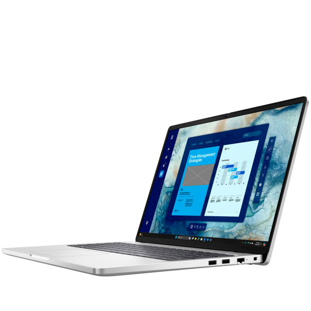 Лаптоп Dell Pro 16 PC16250, Intel Core Ultra 7 255U 12C (1.7 / 5.2 GHz, 12MB Cache), 16.0" (40.64 cm) FHD+ IPS Anti-Glare Display, Intel Graphics 4 Core, 16GB DDR5, 512GB M.2 NVMe SSD, WiFi+BT, IR Cam+Mic, BG Backlit KBD, Ubuntu