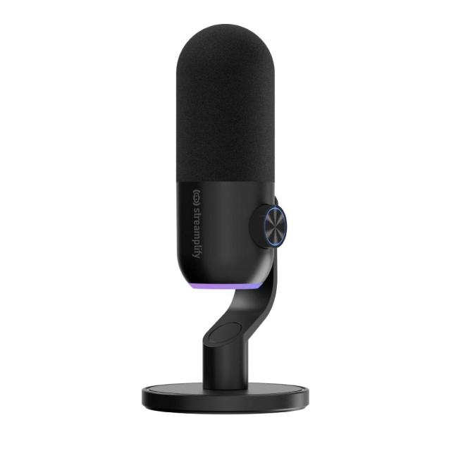 Настолен микрофон Streamplify MIC Мini, USB Type-C, 3.5mm jack
