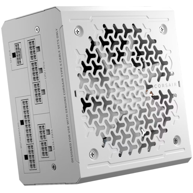 Захранваne Corsair RM1000e White 1000W, 80+ GOLD, ATX 3.1, Fully Modular