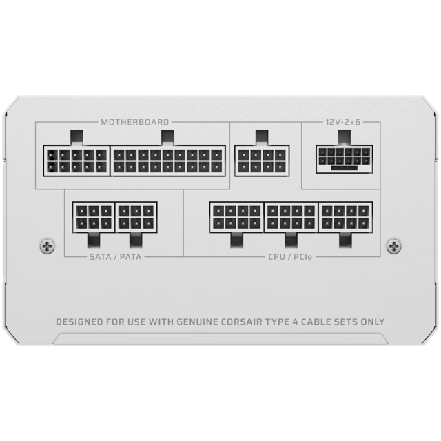 Захранваne Corsair RM1000e White 1000W, 80+ GOLD, ATX 3.1, Fully Modular