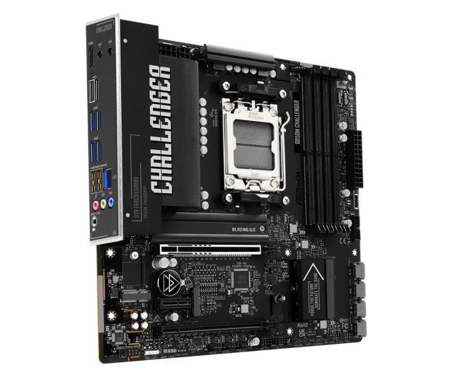 Дънна платка ASRock B850M CHALLENGER, AM5, 4x DDR5, 2x M.2 NVMe, 4x SATA 6Gb/s, HDMI, Micro ATX