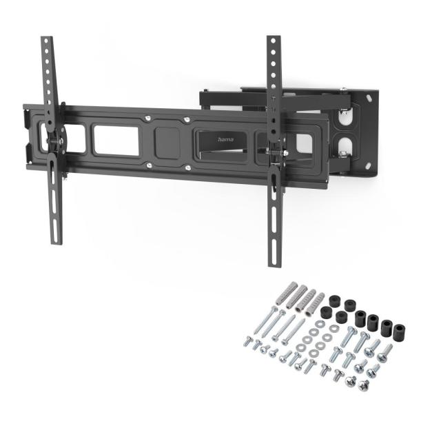 Стенна стойка за TV HAMA, 216 см (85”), до 50 кг, въртяща се, накланяща се, издърпваща се