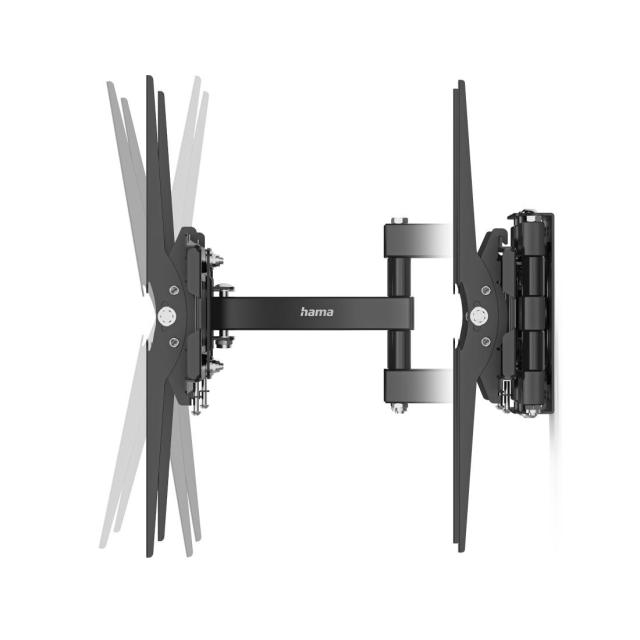 Стенна стойка за TV HAMA, 216 см (85”), до 50 кг, въртяща се, накланяща се, издърпваща се