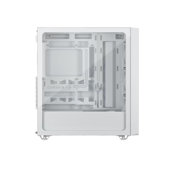 Кутия Corsair 3200D RS, White, Mid-Tower, 1x USB Type-C, 1x USB 2.0, Mini-ITX, MicroATX, ATX