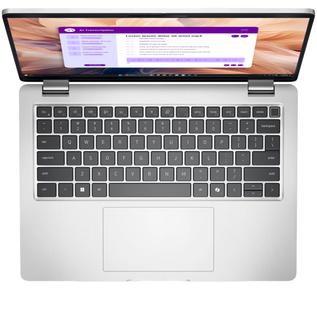 Лаптоп Dell Pro 14 Plus PB14250, Intel Core Ultra 5 235U 12C (2.4 / 4.9 GHz, 12MB Cache), 16GB LPDDR5X, 512GB M.2 NVMe SSD, WiFi+BT, HDR Cam+Mic, BG Backlit KBD, no FPR, Windows 11 Pro
