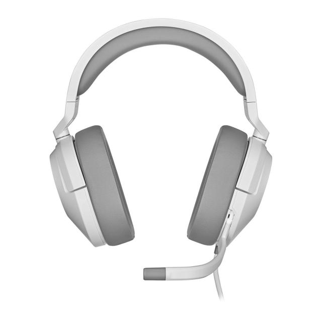 Слушалки с микрофон Corsair HS55 Carbon, 3.5mm, White