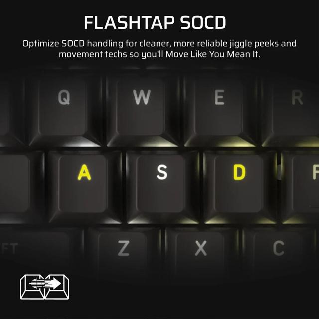 Геймърскa механична клавиатура Corsair Vanguard Pro 96 Hall Effect, Corsair MGX V2 суичове, подсветка, LCD екран, черна, USB