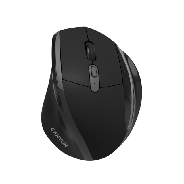 Мишка CANYON OnClick 17, Wireless, 6 бутона, Оптична (1600DPI), Black