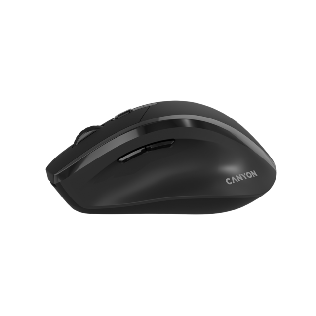 Мишка CANYON OnClick 17, Wireless, 6 бутона, Оптична (1600DPI), Black