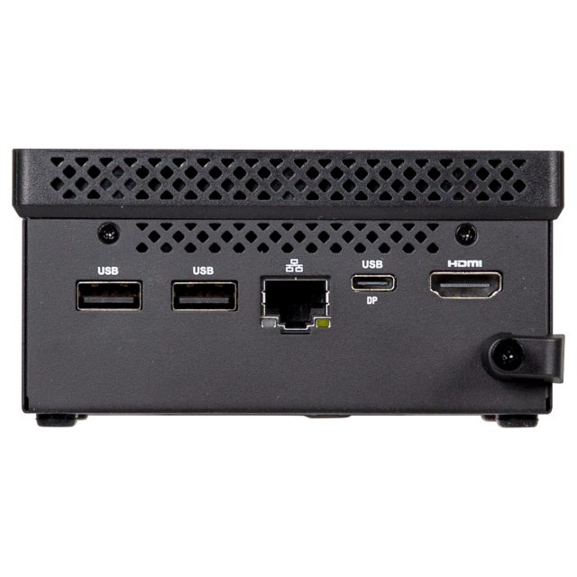 Настолен компютър Gigabyte Brix, Intel Processor N150 4C (3.6 GHz, 6MB cache), 1x SO-DIMM DDR5, 1x M.2 SSD, Wi-Fi 5+BT, 1x RJ-45