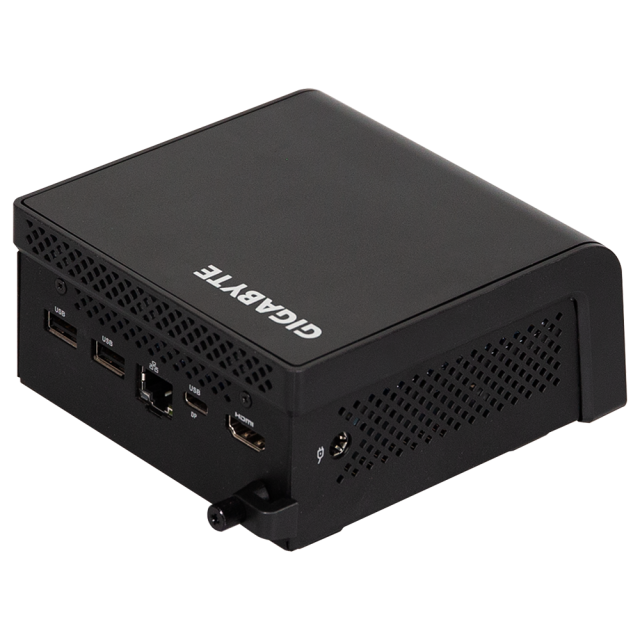 Настолен компютър Gigabyte Brix, Intel Processor N250 4C (3.8 GHz, 6MB Cache), 1x SO-DIMM DDR5, 1x M.2 SSD, Wi-Fi 5+BT, 1x RJ-45