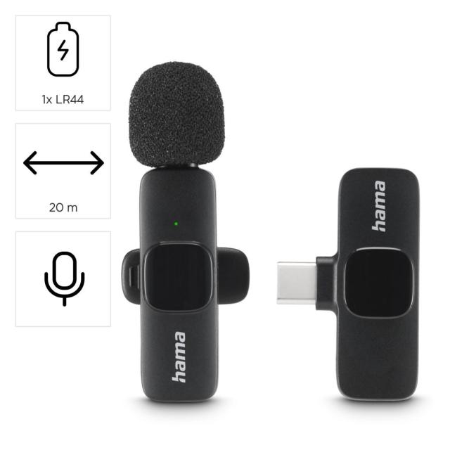 HAMA Безжичен микрофон за мобилни телефони "Smart Wireless"