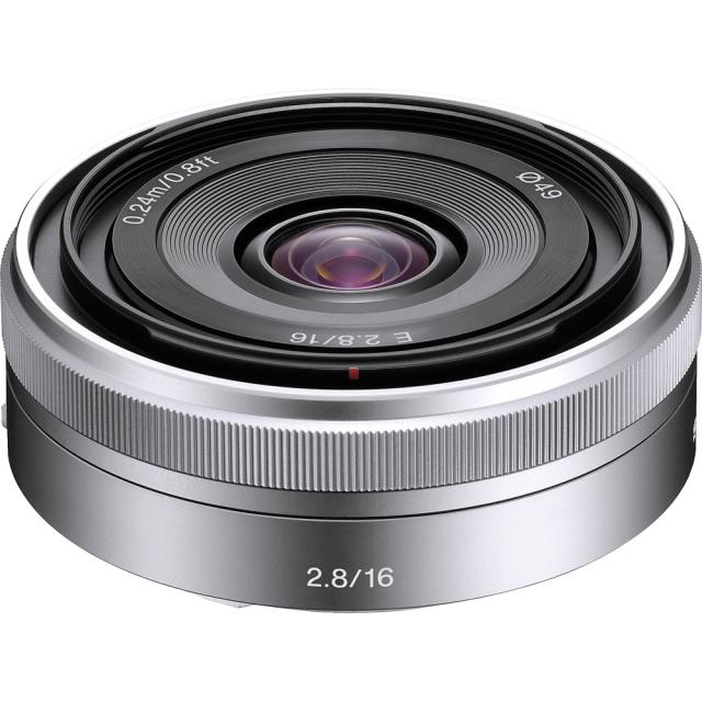 Обектив Sony SEL-16F28, 16mm lens
