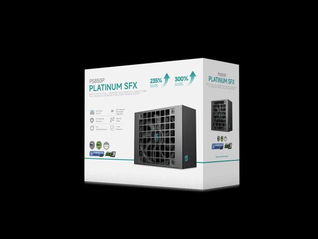 Захранване DeepCool PS850P, 850W, Active PFC, SFX 3.1, 80 PLUS PLATINUM, Fully Modular