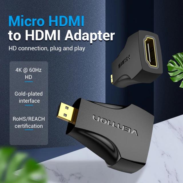 Адаптер Vention Micro HDMI (м) към HDMI (ж)