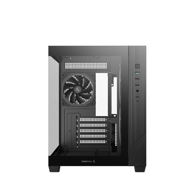 Кутия за компютър DeepCool CG330 3F ARGB Black, Mini Tower, 1x USB 3.0, 2x USB 2.0, 1x HD Audio, mATX, Mini-ITX