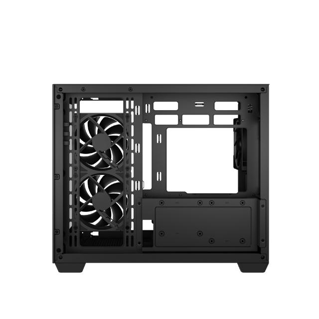 Кутия за компютър DeepCool CG330 3F ARGB Black, Mini Tower, 1x USB 3.0, 2x USB 2.0, 1x HD Audio, mATX, Mini-ITX