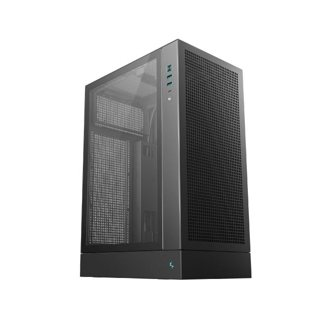Кутия за компютър DeepCool CH170 PLUS Black, Mini Tower, 1 x USB Type-C 3.2, 2 x USB 3.0, 1 x HD Audio, mATX, Mini-ITX