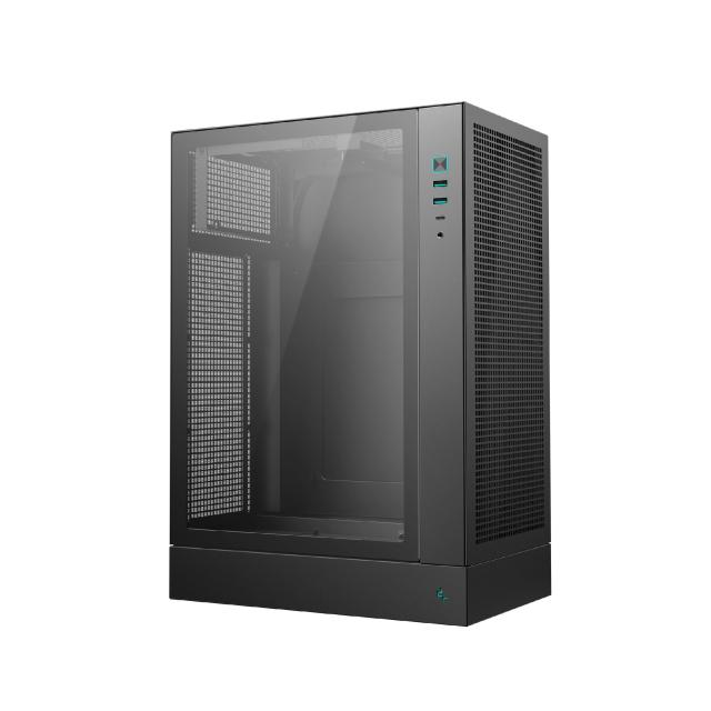Кутия за компютър DeepCool CH170 PLUS Black, Mini Tower, 1 x USB Type-C 3.2, 2 x USB 3.0, 1 x HD Audio, mATX, Mini-ITX