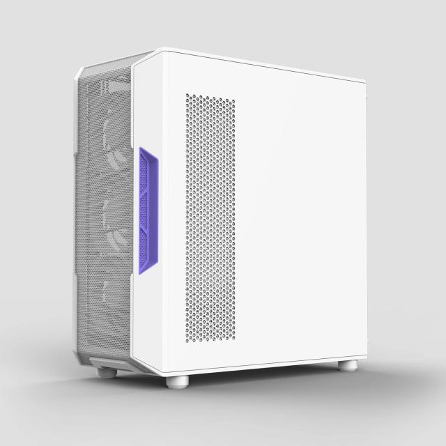 Кутия за компютър Zalman I3 NEO V2 RGB White, Middle Tower, 1x USB Type-C, 1x USB 3.0, 1x HD Audio, ATX / mATX / Mini-ITX