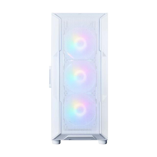 Кутия за компютър Zalman I3 NEO V2 RGB White, Middle Tower, 1x USB Type-C, 1x USB 3.0, 1x HD Audio, ATX / mATX / Mini-ITX