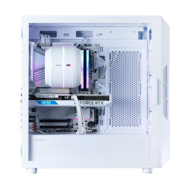 Кутия за компютър Zalman I3 NEO V2 RGB White, Middle Tower, 1x USB Type-C, 1x USB 3.0, 1x HD Audio, ATX / mATX / Mini-ITX