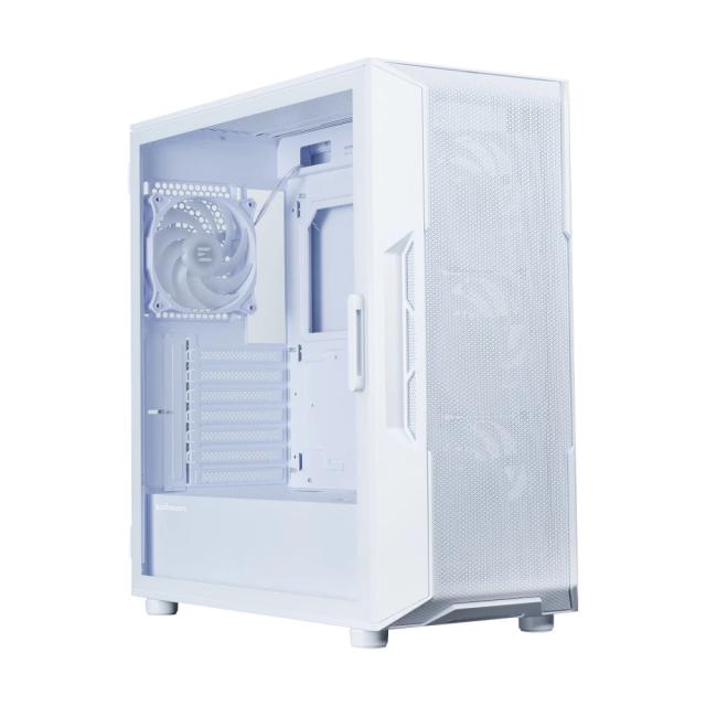 Кутия за компютър Zalman I3 NEO V2 RGB White, Middle Tower, 1x USB Type-C, 1x USB 3.0, 1x HD Audio, ATX / mATX / Mini-ITX