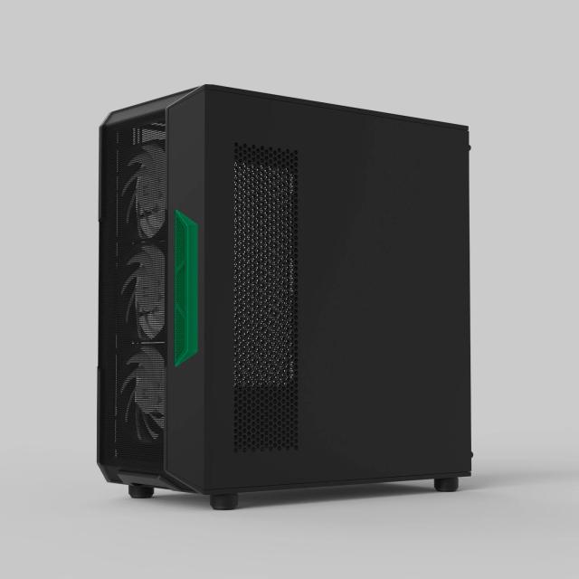 Кутия за компютър Zalman I3 NEO V2 RGB Black, Middle Tower, 1x USB Type-C, 1x USB 3.0, 1x HD Audio, ATX / mATX / Mini-ITX
