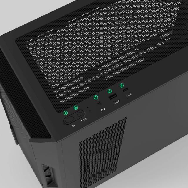 Кутия за компютър Zalman I3 NEO V2 RGB Black, Middle Tower, 1x USB Type-C, 1x USB 3.0, 1x HD Audio, ATX / mATX / Mini-ITX