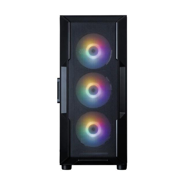 Кутия за компютър Zalman I3 NEO V2 RGB Black, Middle Tower, 1x USB Type-C, 1x USB 3.0, 1x HD Audio, ATX / mATX / Mini-ITX