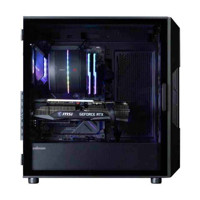Кутия за компютър Zalman I3 NEO V2 RGB Black, Middle Tower, 1x USB Type-C, 1x USB 3.0, 1x HD Audio, ATX / mATX / Mini-ITX