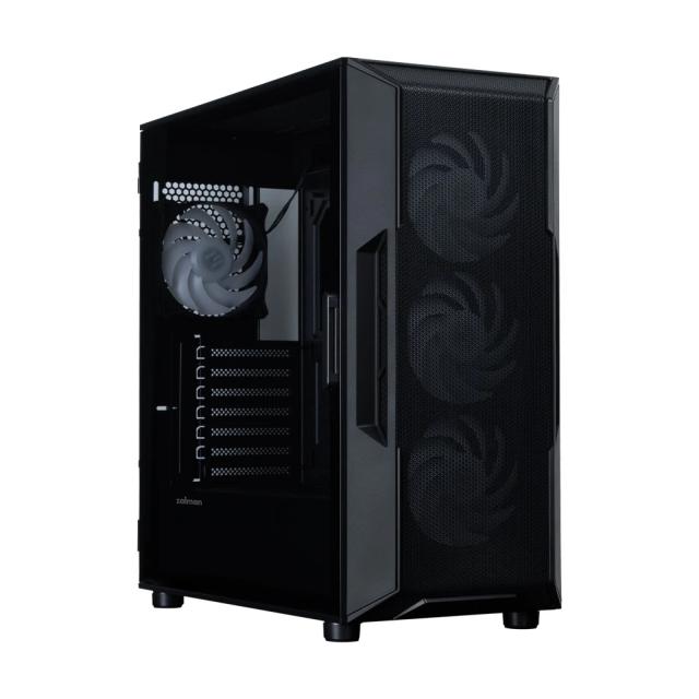 Кутия за компютър Zalman I3 NEO V2 RGB Black, Middle Tower, 1x USB Type-C, 1x USB 3.0, 1x HD Audio, ATX / mATX / Mini-ITX