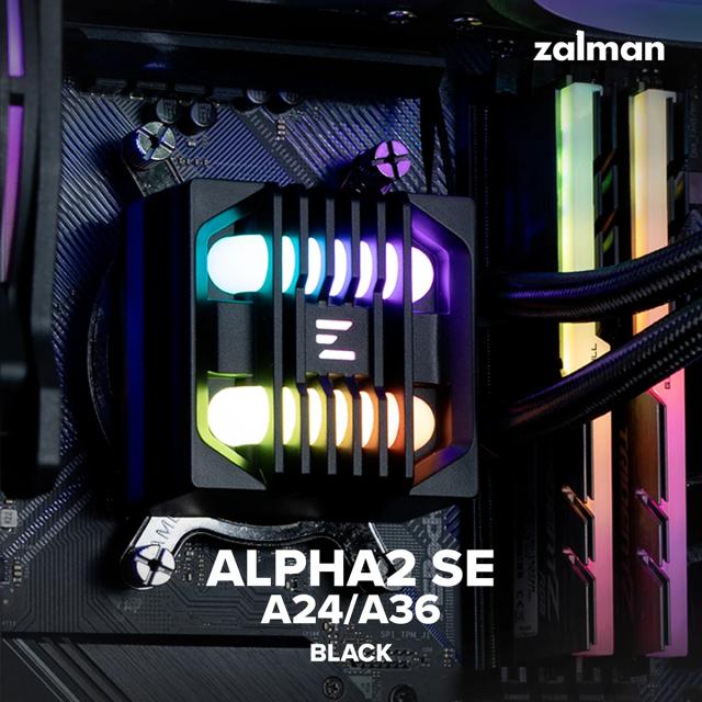 Охладител за процесор Zalman ALPHA2 SE A36 Black - Addressable RGB - LGA1851/AM5