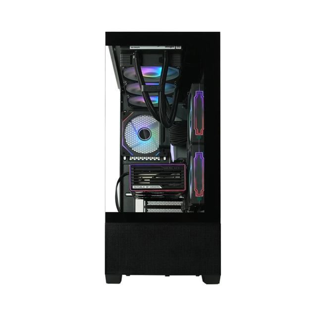 Кутия за компютър Zalman Chronix V2 A-RGB Black, Middle Tower, 1x USB Type-C, 1x USB 3.0, 1x USB 2.0, 1x HD Audio, ATX / mATX / Mini-ITX