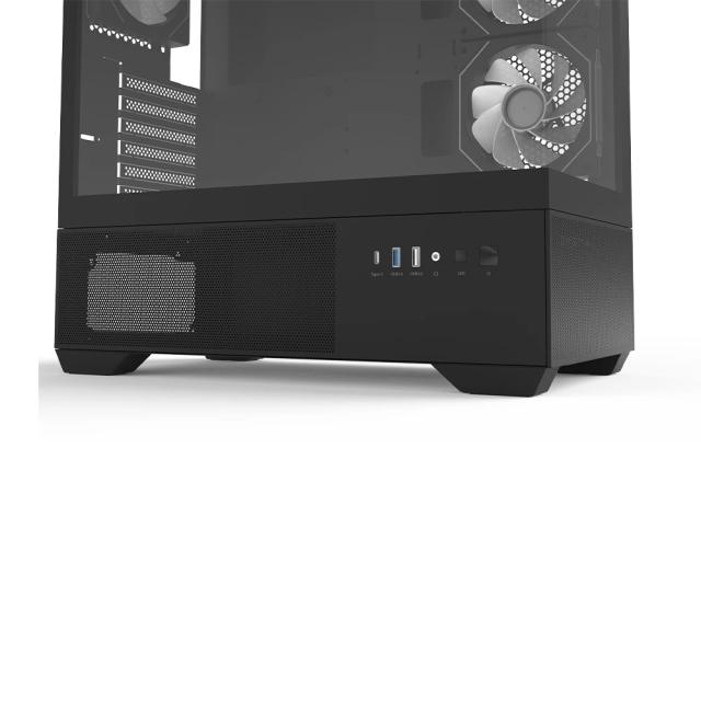 Кутия за компютър Zalman Chronix V2 A-RGB Black, Middle Tower, 1x USB Type-C, 1x USB 3.0, 1x USB 2.0, 1x HD Audio, ATX / mATX / Mini-ITX
