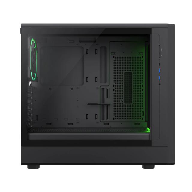 Кутия за компютър Gamemax CLAW 460 Black, Middle Tower, 1x USB Type-C, 2x USB 3.0, 1x HD Audio, ATX, mATX, Mini-ITX
