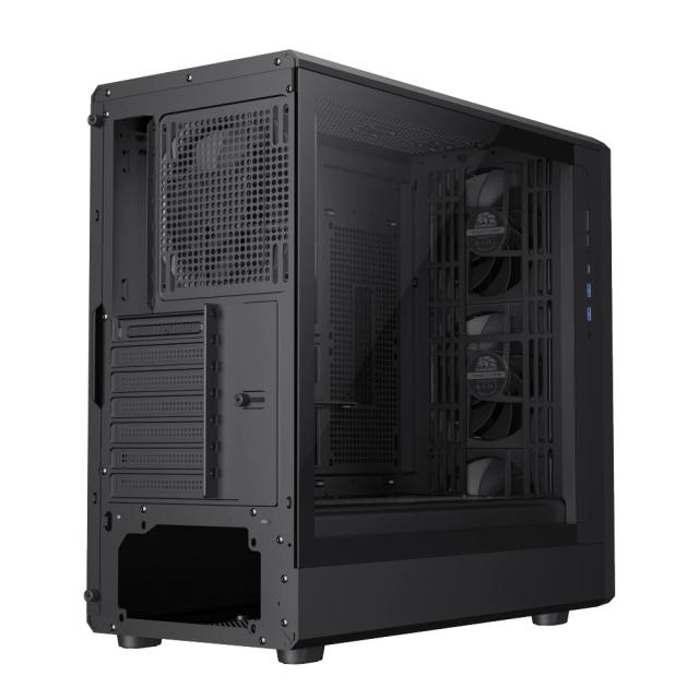 Кутия за компютър Gamemax CLAW 460 Black, Middle Tower, 1x USB Type-C, 2x USB 3.0, 1x HD Audio, ATX, mATX, Mini-ITX