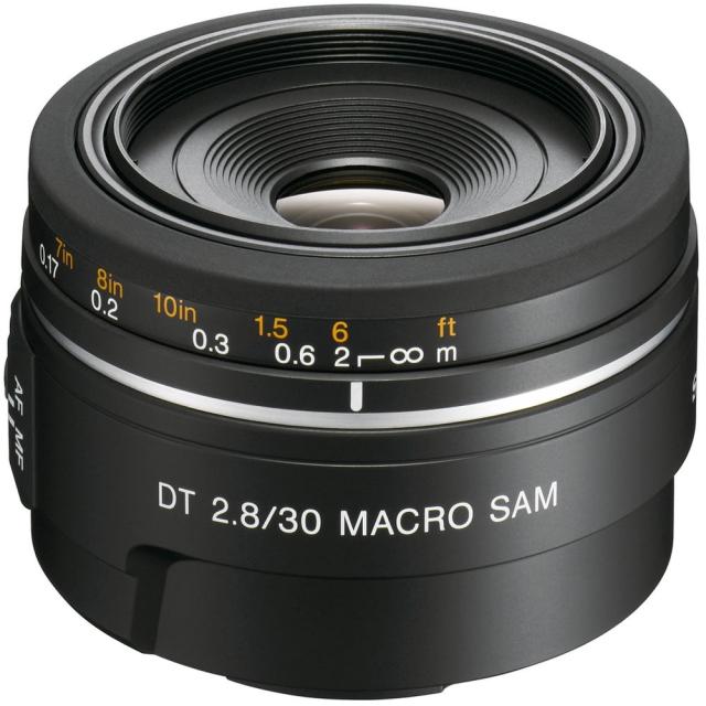 Обектив Sony SAL-30M28, DSLR Lens, 30mm F2.8 Macro