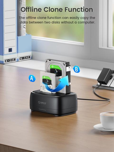 Докинг станция Orico HDD/SSD 2.5/3.5 USB-C/USB-A
