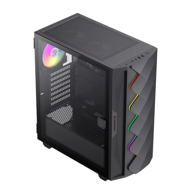 Кутия Gamemax Diamond CP A-RGB, Middle Tower, 1x USB 3.0, 1x USB 2.0, ATX / mATX / Mini-ITX